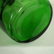 Thick glass vase from Italy, vintage.