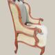 Salon Rocaille / Rococo - 2 fauteuils & 2 chaises - Noyer XIXe