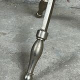 Side table industrial style riveted steel 1980