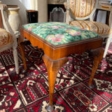 Tabouret en bois Chippendale XIXe