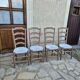 Série de 4 chaises paillées anciennes