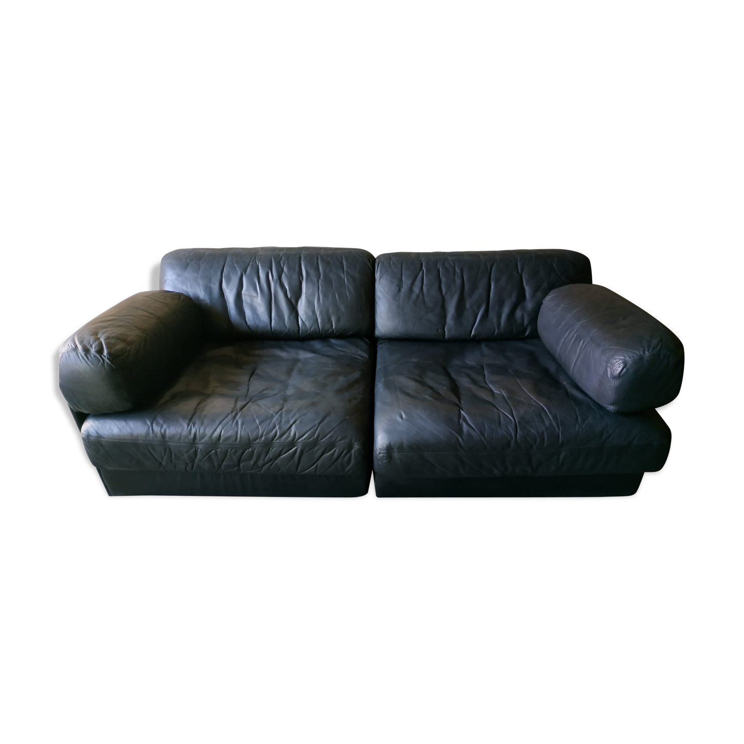 Sofa convertible modular seats leather of Sede 1970