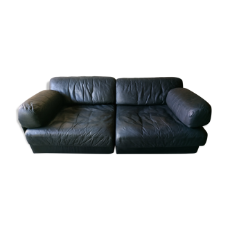Sofa convertible modular seats leather of Sede 1970