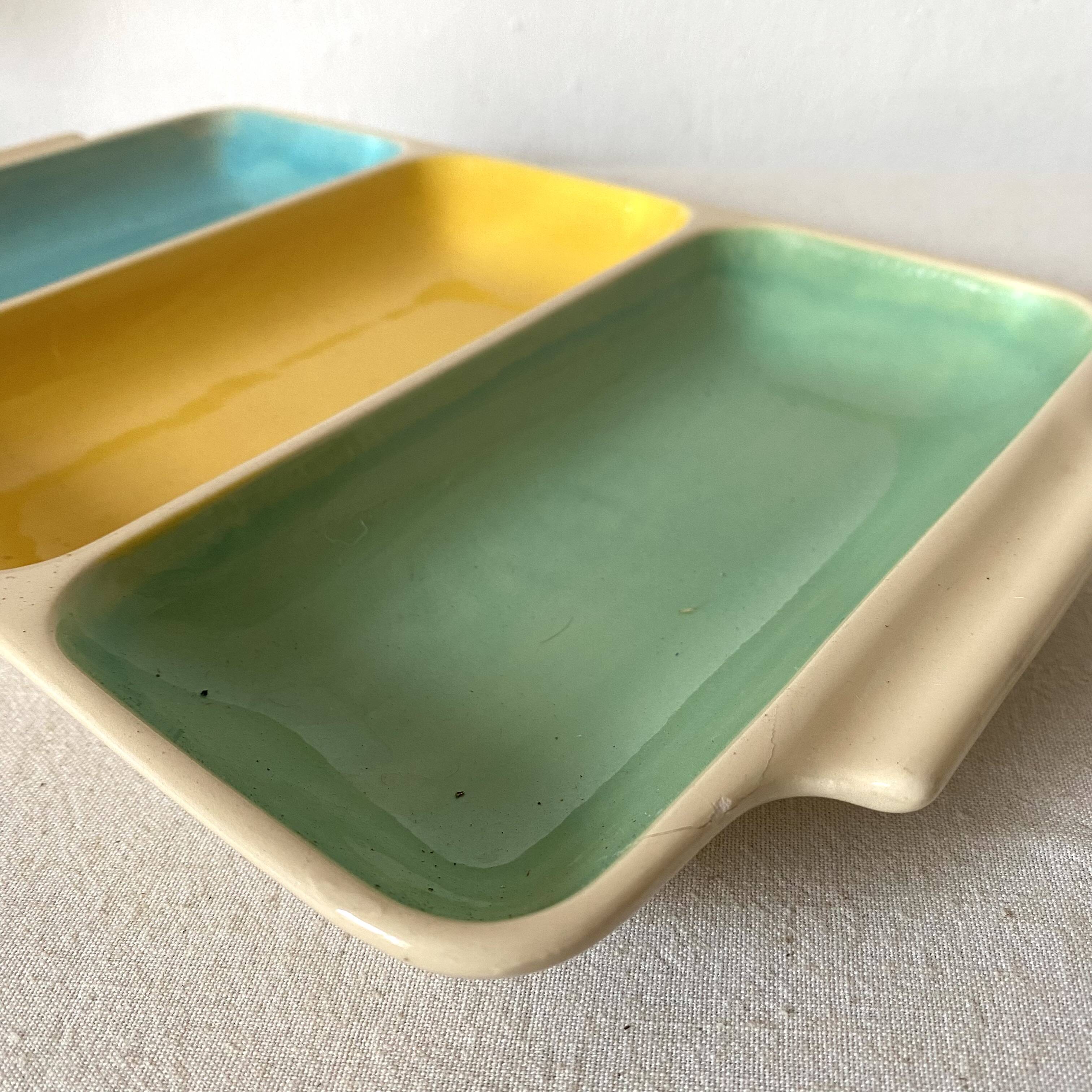 Serving dish for raw vegetables or aperitif, 50s-60s