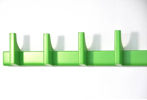 Wall-mounted coat rack in solid wood