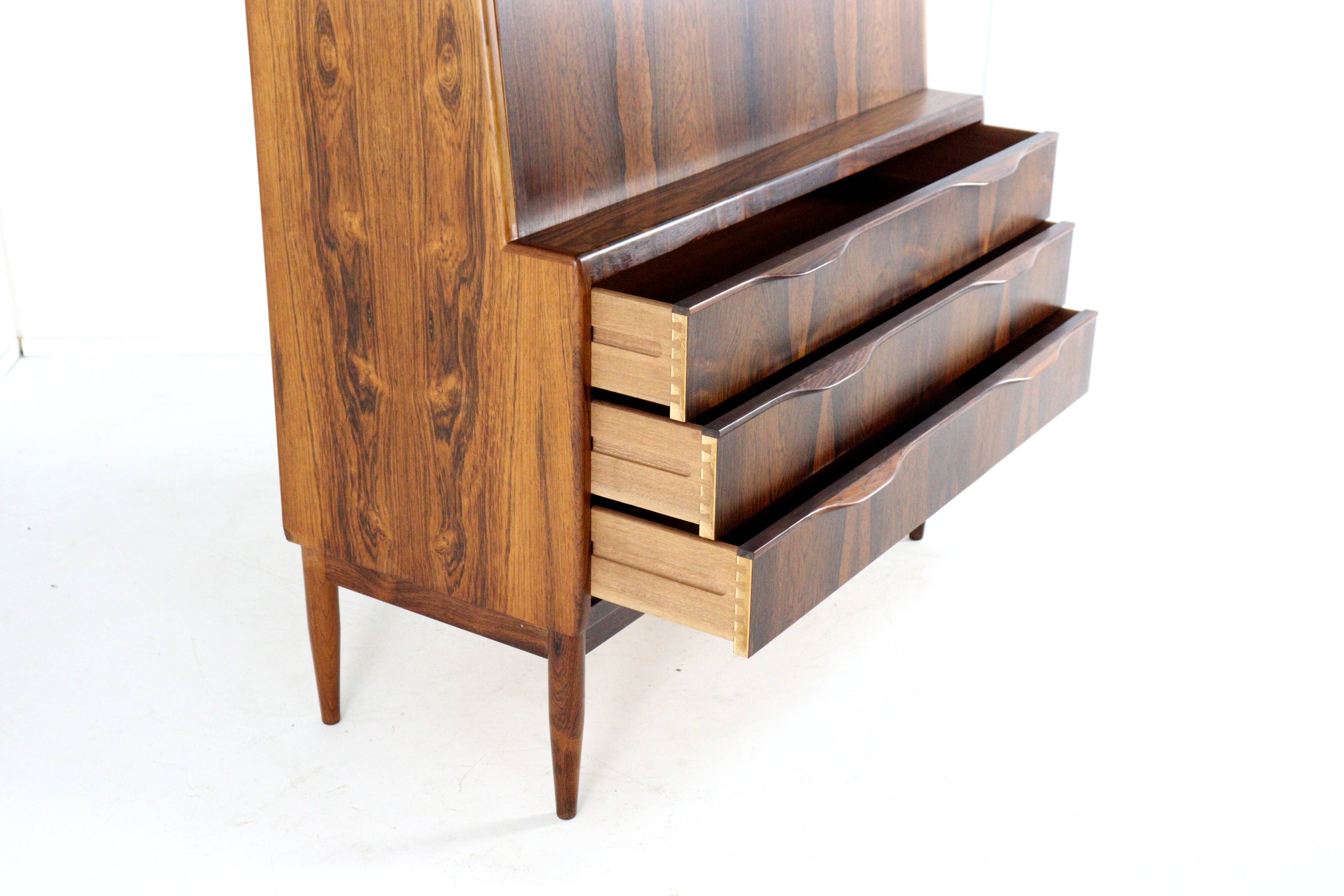Secretary Erling Torvits for Klim furniture factory in rosewood.