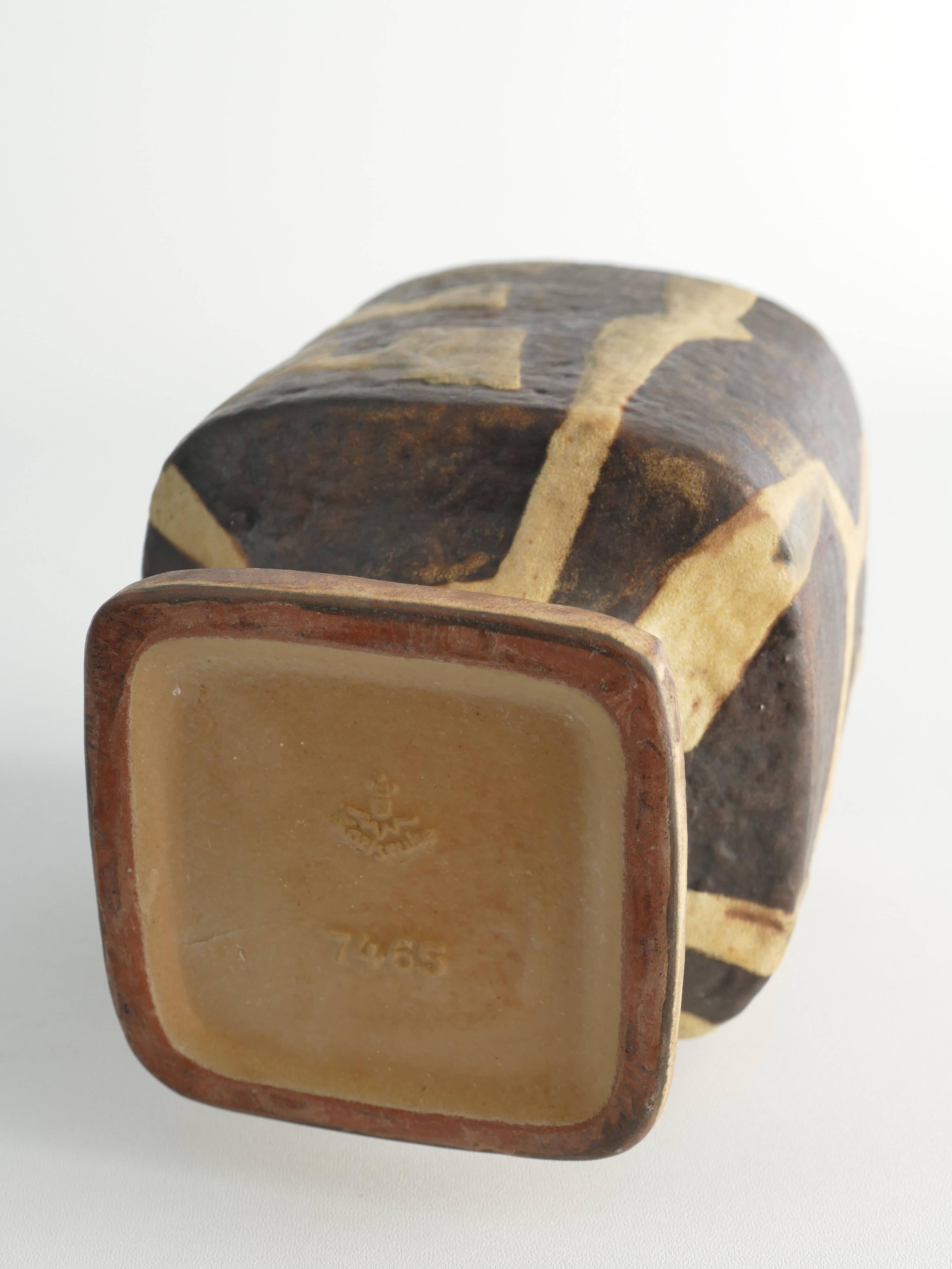 Midcentury Modern Fat Lava Ceramic Vase by Fridegart Glatzle, Karlsruhe, 1960s