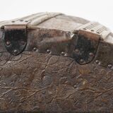 Victorian trunk, steam travel chest, 19th century.