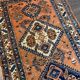 Antique handmade Heriz Karaja rug