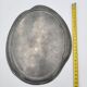 Pewter poppy plate. Art Nouveau
