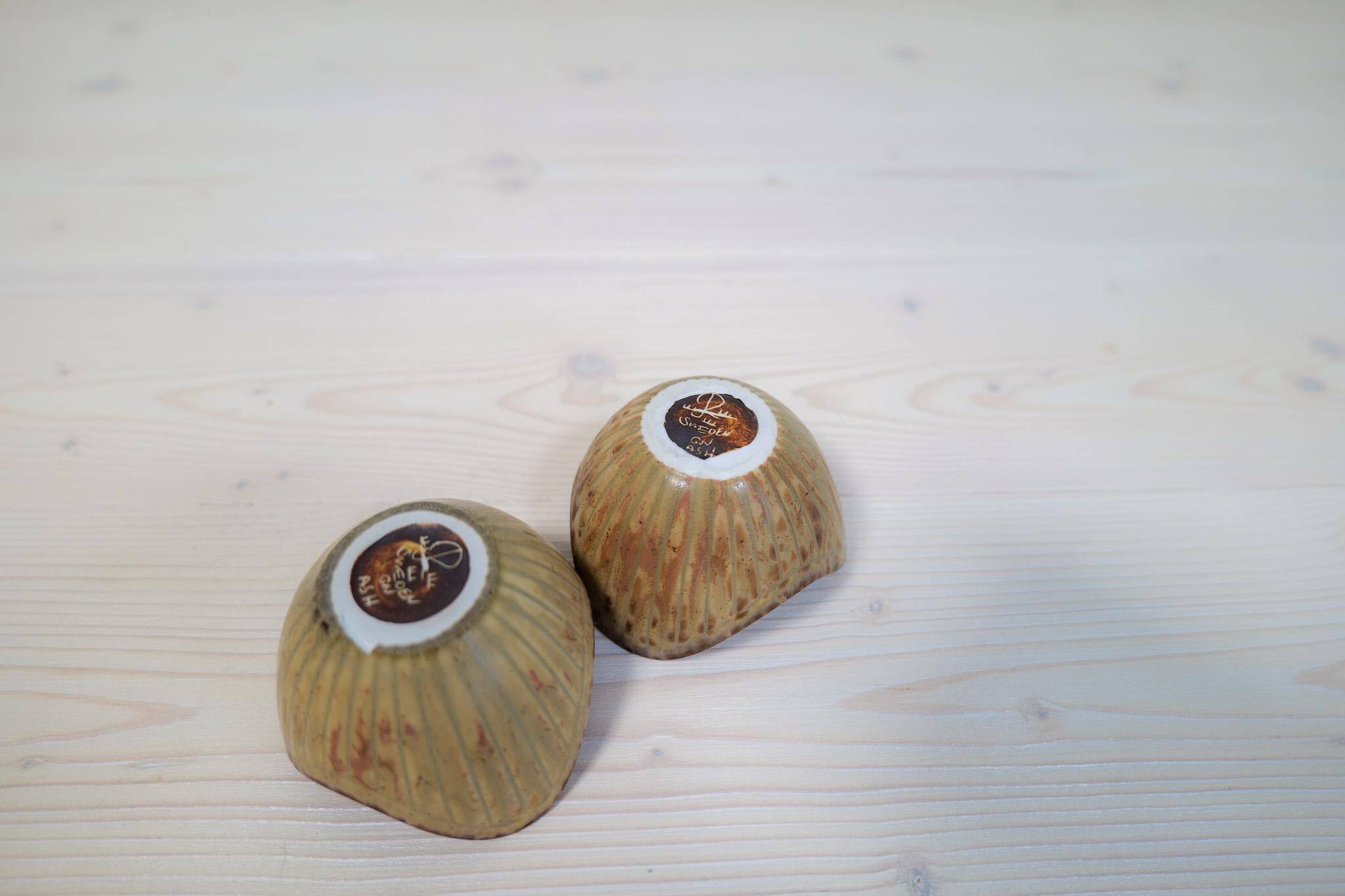 Mid-Century Modern Set of 5 Bowls Rörstrand Gunnar Nylund, Sweden, 1950s