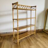 Large rattan shelf