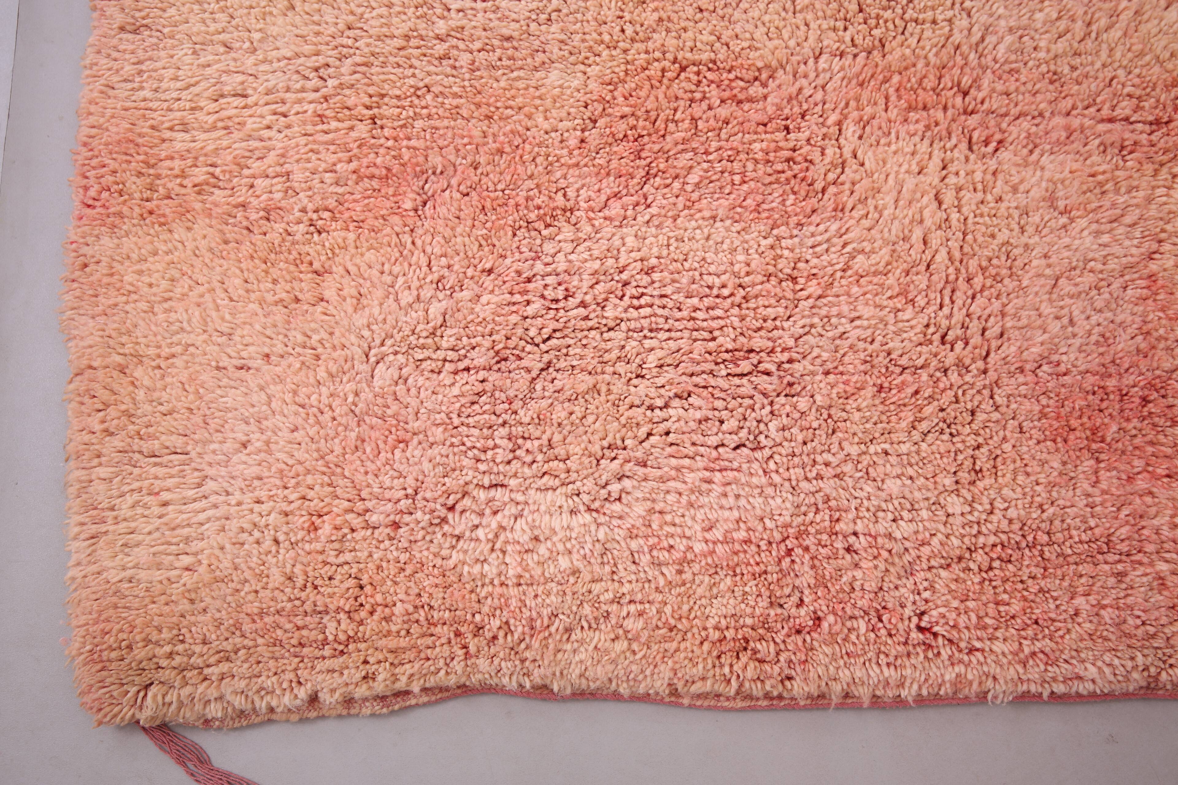 Peach Vintage Moroccan Rug 169 x 285 cm - Berber Wool Rug - Handmade Rug