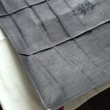Old embroidered table napkin MA dark grey
