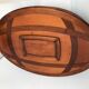 Coffee table bar trunk oval vintage cherry 70s-80s