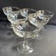 6 Champagne glasses in glass with Venetian ribs - XIXth
