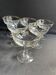 6 Champagne glasses in glass with Venetian ribs - XIXth