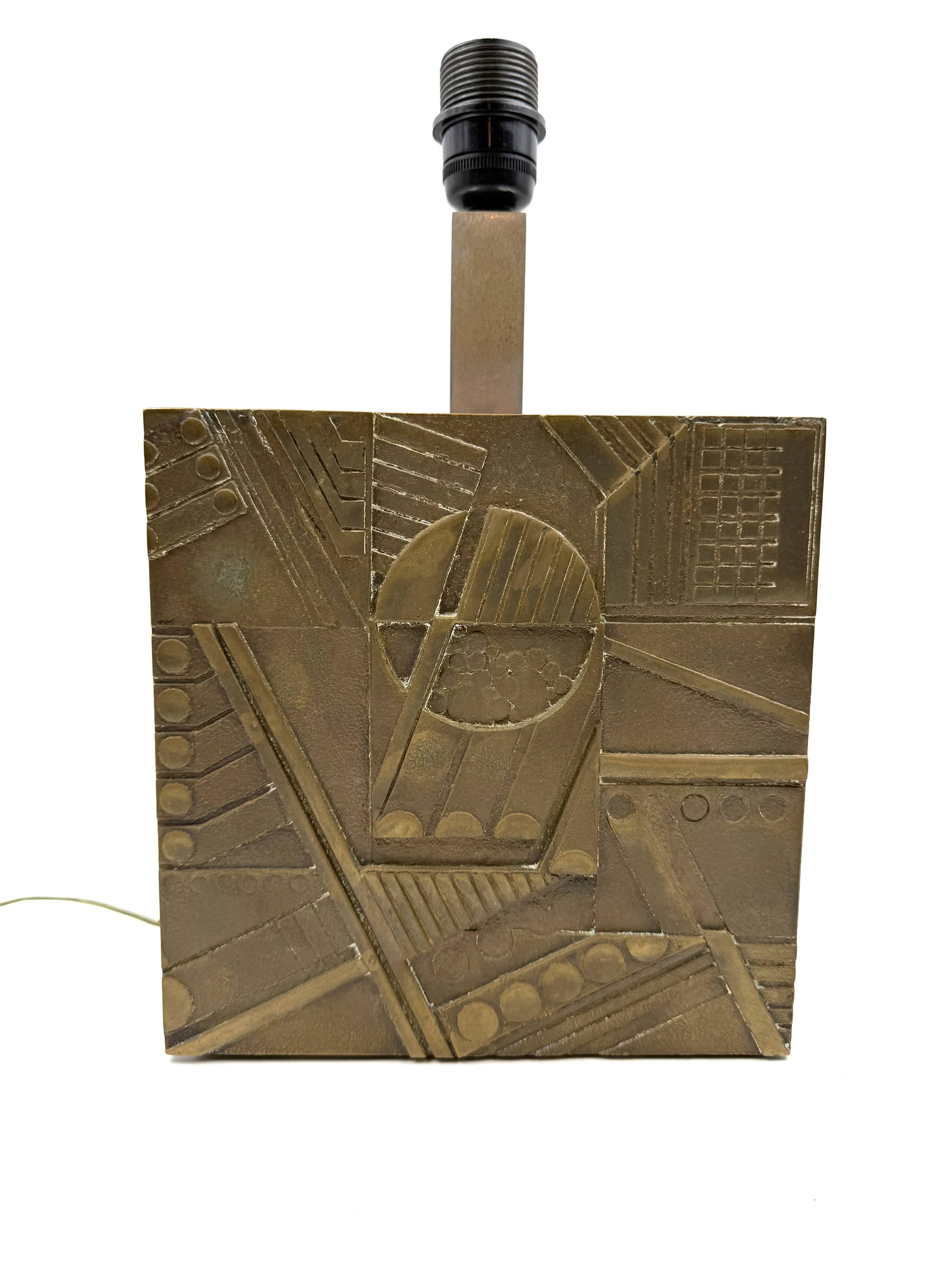 Luciano Frigerio, Hollywood Regency table lamp base, Italy 1970