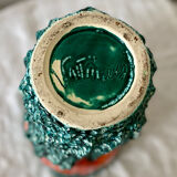 Large Fat Lava Vallauris Sea Foam Vase