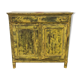 Buffet patiné jaune