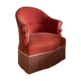 Antique pink toad armchair