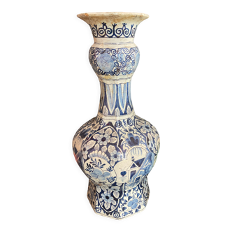 Vase ancien faience Delft - camaieux de bleu