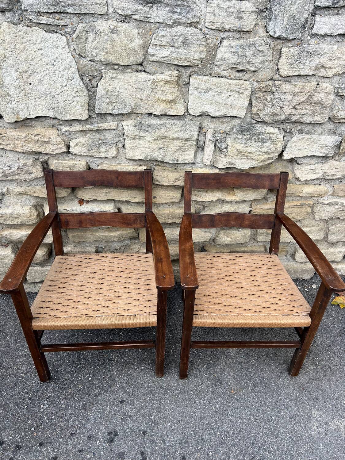 Pair of modernist armchairs