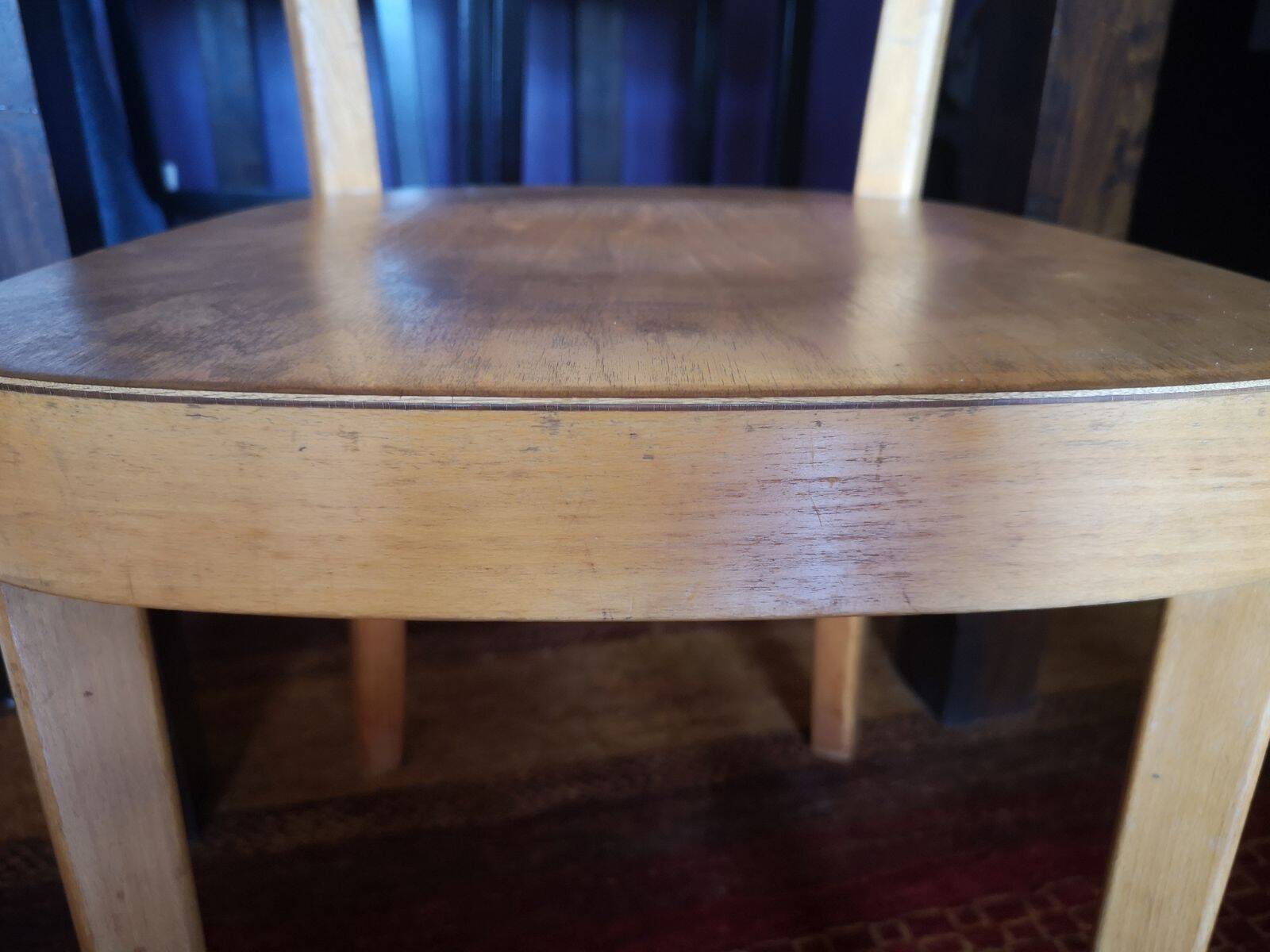 Horgen Glarus bistro chair, signed and made in Switzerland - 1950s