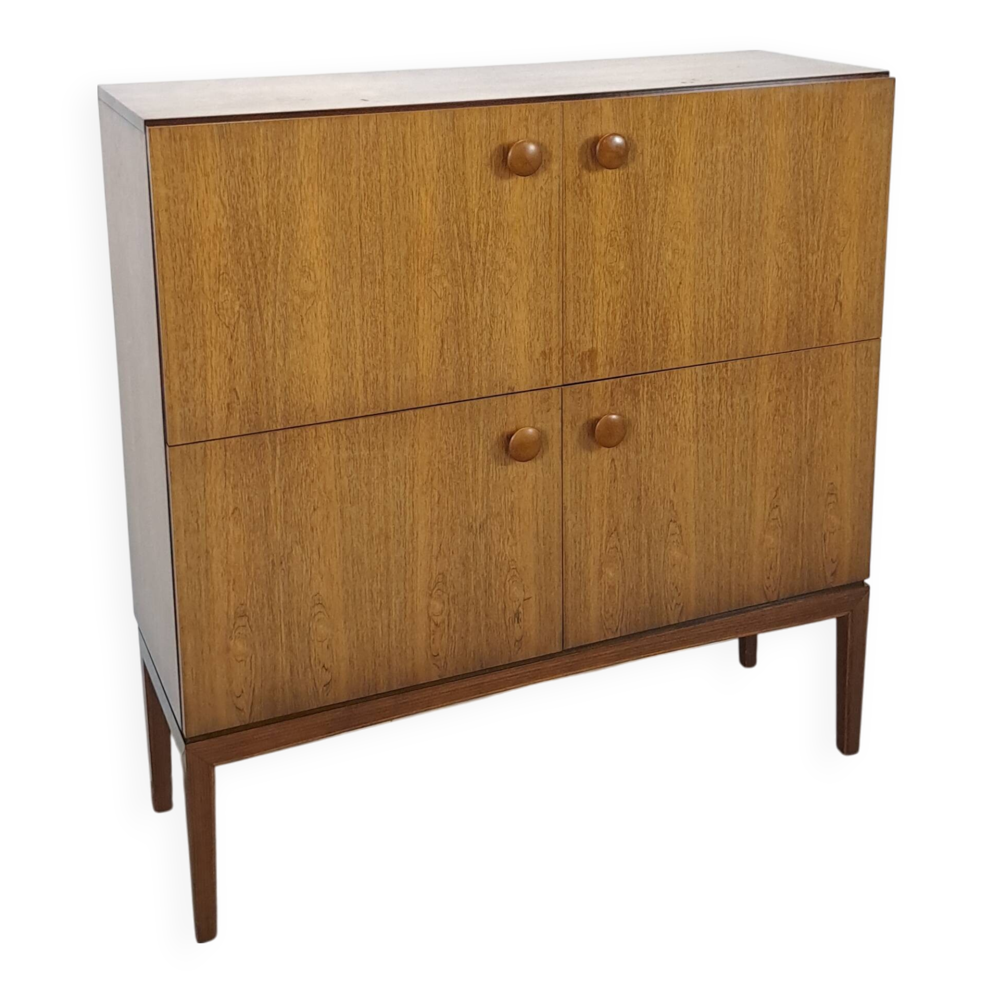 Palissander fineer Palette Möbel kast met 4 vakken en ronde grepen