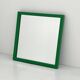 Green square frame mirror model 4727 by Anna Castelli Ferrieri for Kartell