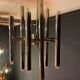 Scoliari chandelier with 18 bright nickel dots distributed by Boulanger