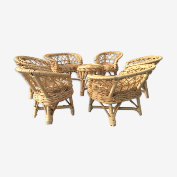 Wicker garden furniture for doll