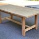 Renovated 1960s oak farmhouse dining table