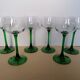 6 glasses of Alsace in chiseled crystal