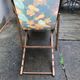 Former Chilean lounge chair deckchair wood and canvas 1930s/1940s