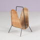 1950s Carl Auböck attributed magazine holder from Denmark