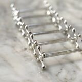 Set of 6 silver metal knife rests in the Letang Remy style