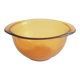 Amber eared bowl frosted old vintage lever