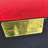 Senta armchair / hocker / ottoman by Gerard van den Berg for Wittmann / red velvet upholstery / marked - Stunning condition