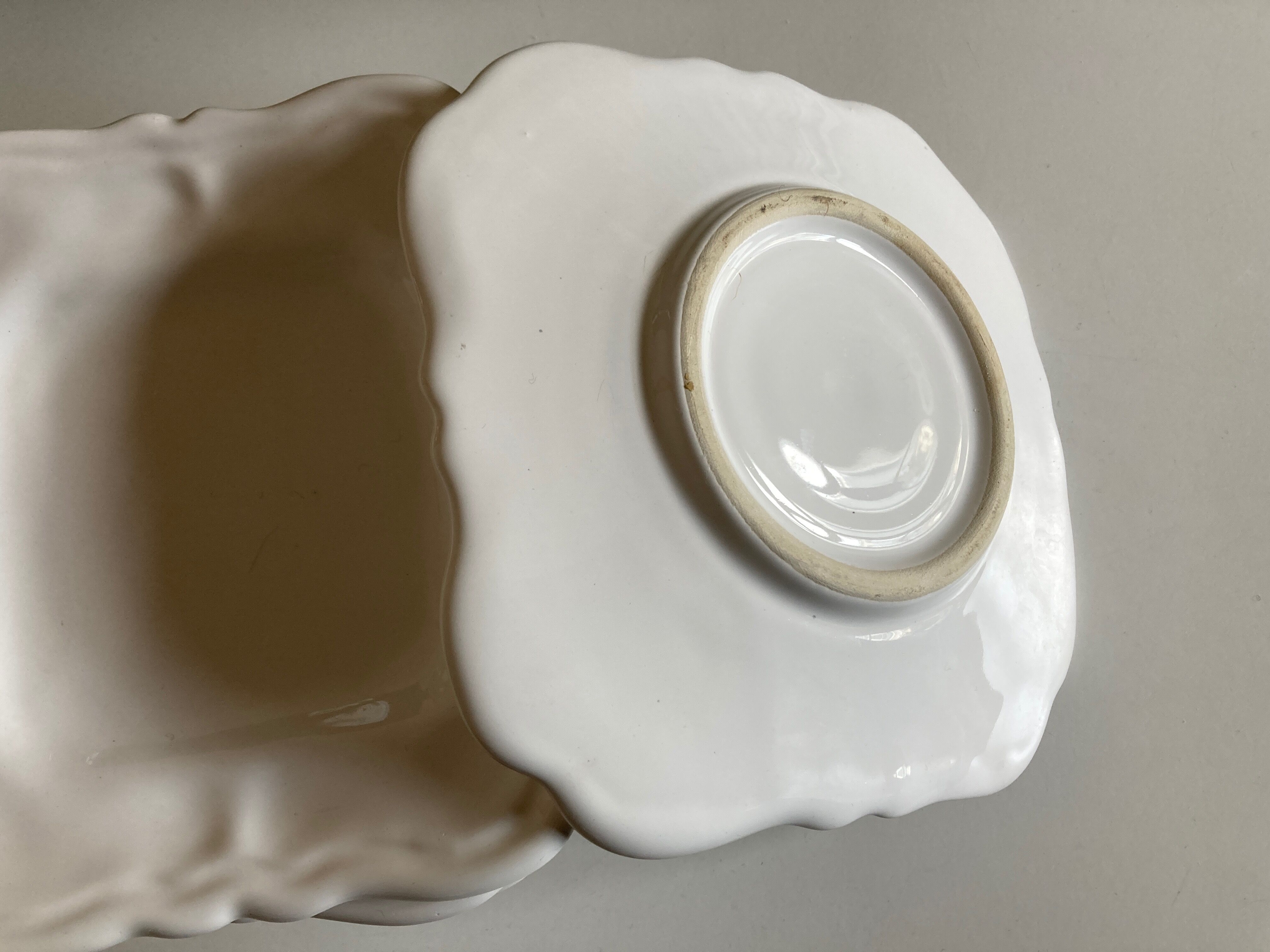Set 6 plates in glazed earth with Moustiers godrons 1970