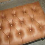 Chesterfield XXL leather sofa hand-dyed