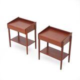 Bedside tables by Børge Mogensen for Soborg Mobler, 1950s, set of 2.