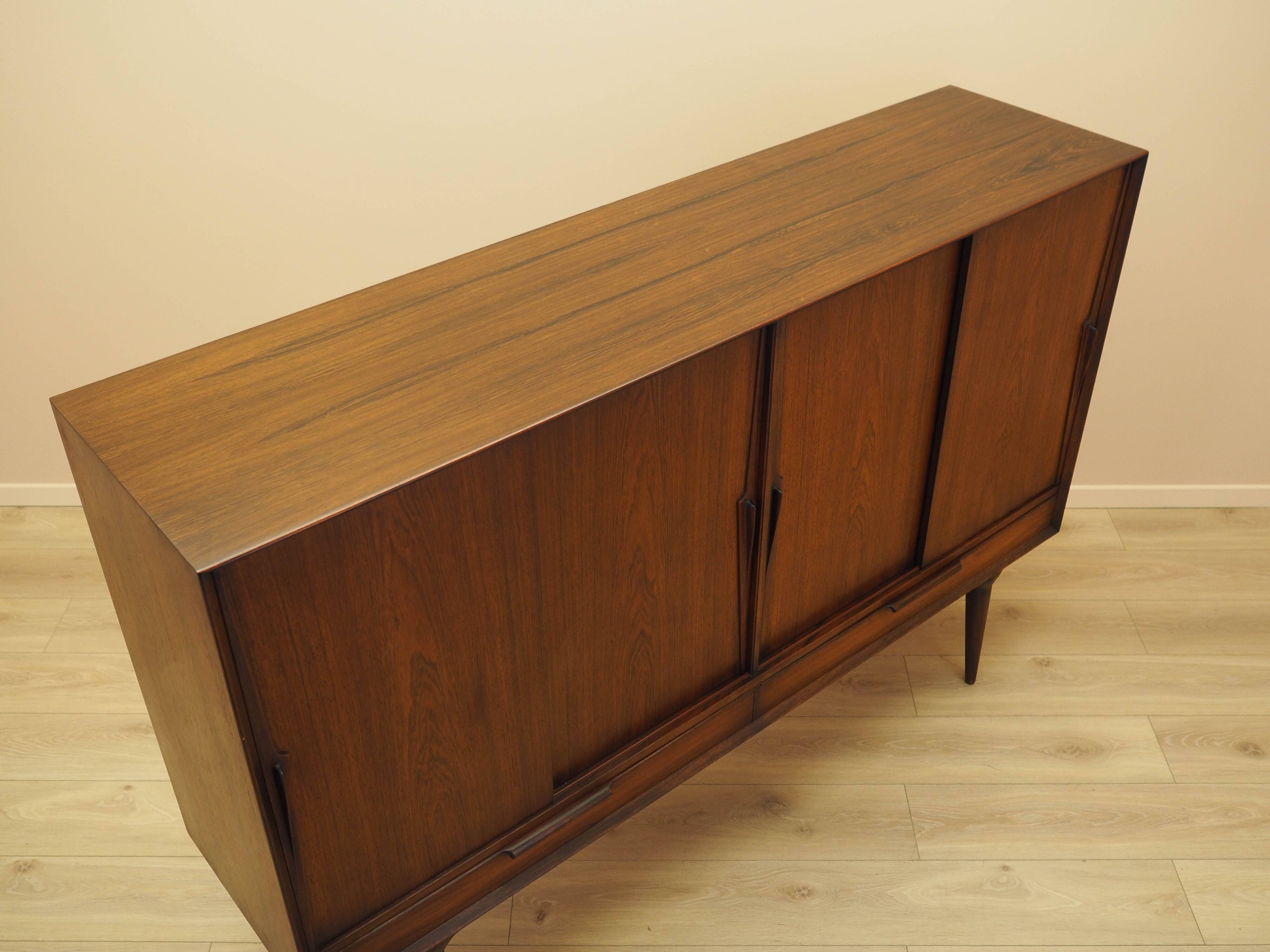 Rosewood highboard, Danish design, 1970s, manufacturer: Omann Jun