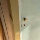 Old original green patina cabinet