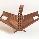 50s scandinavian foldable fruit basket