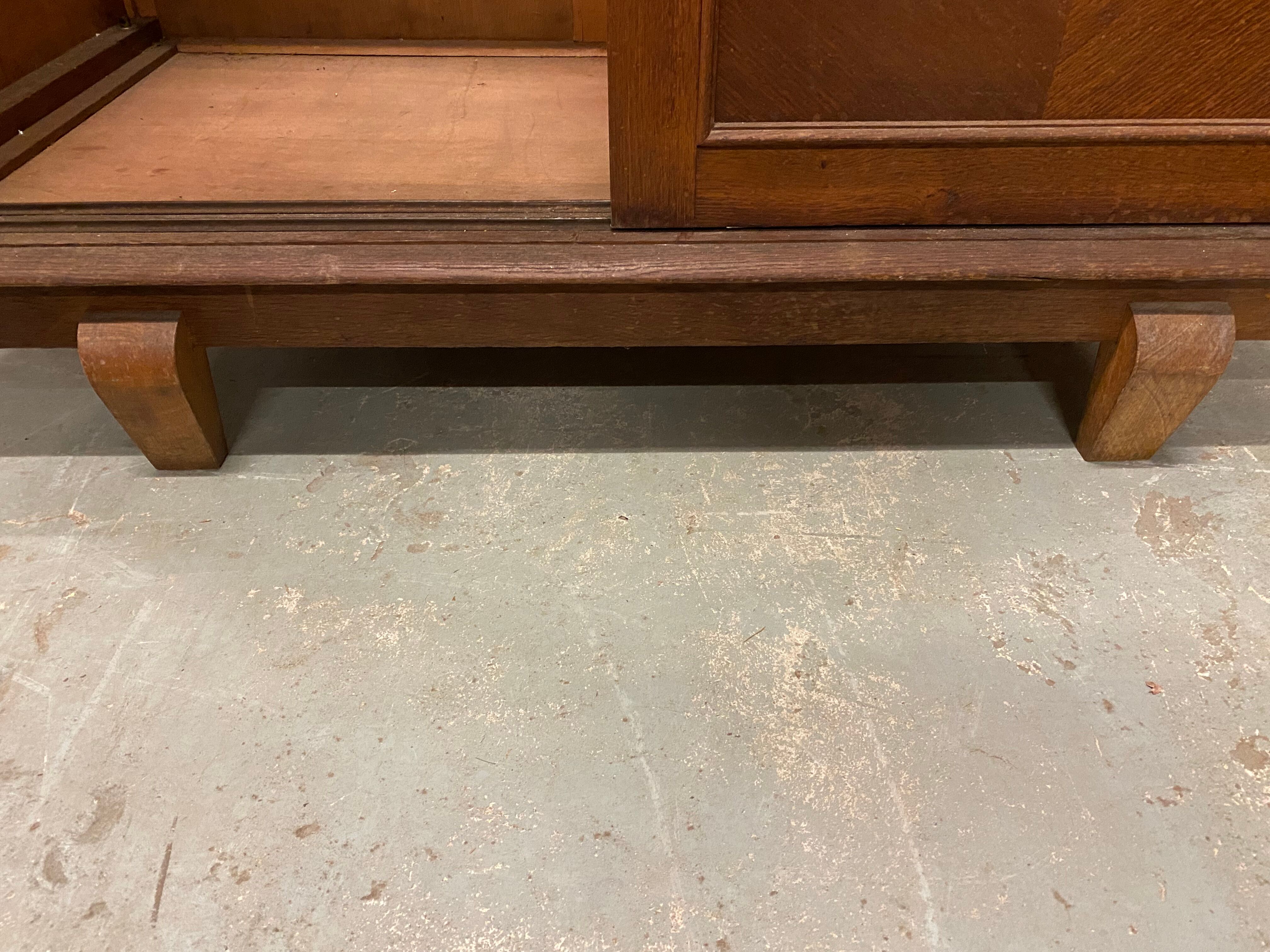 School cabinet sliding door