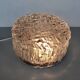 Round ceiling light or wall light in molded glass from the 70s