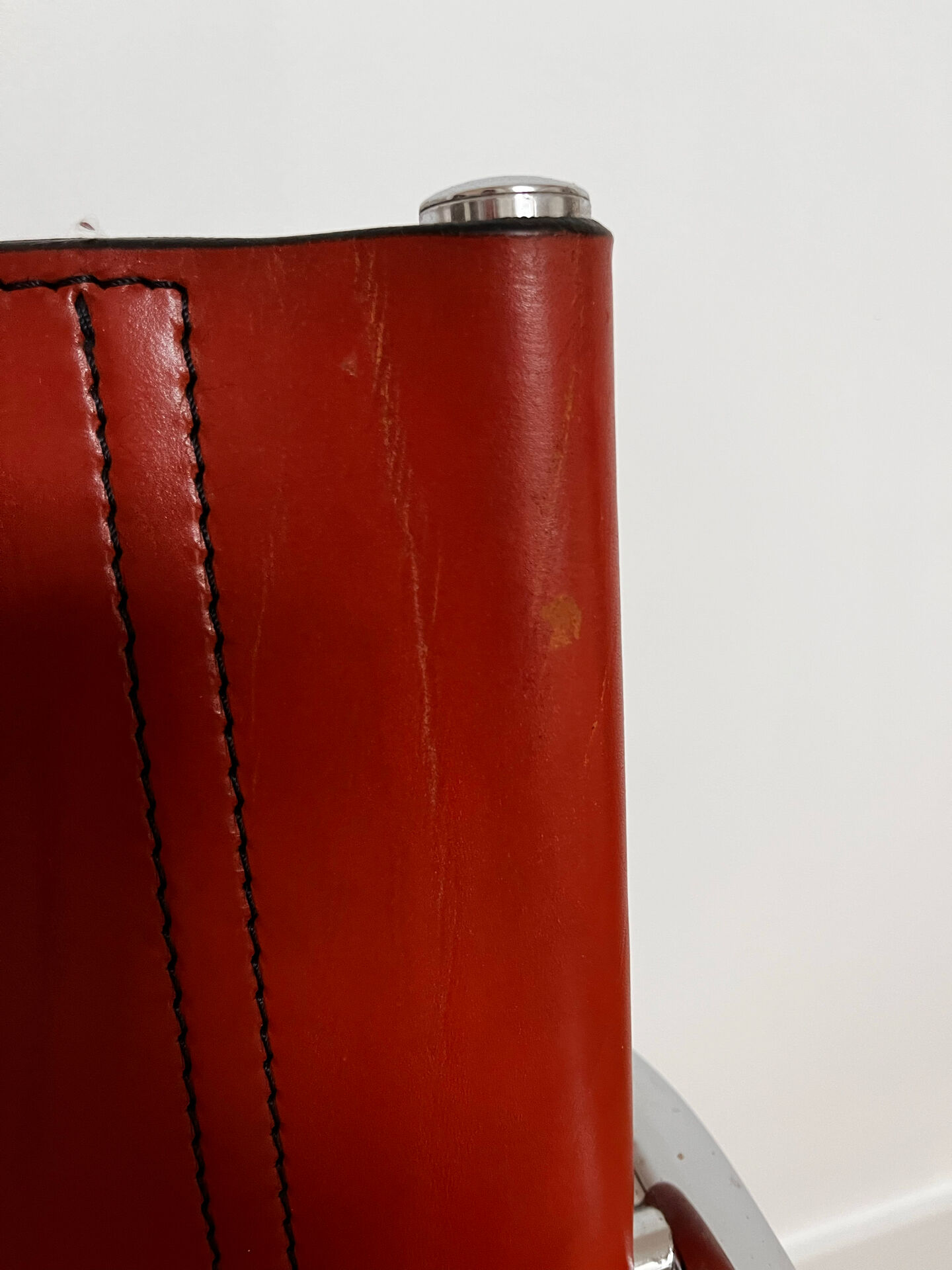 Chaise assise et dossier cuir