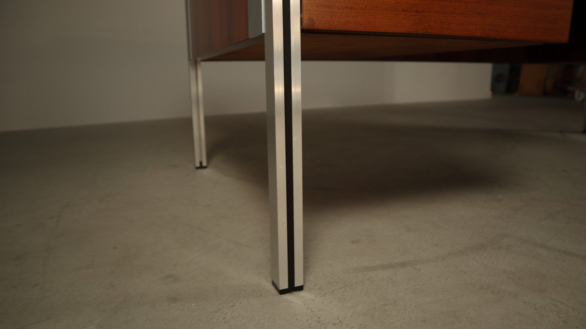 Executive desk by ORA Acciaio, produced in Italy during the 1970s.