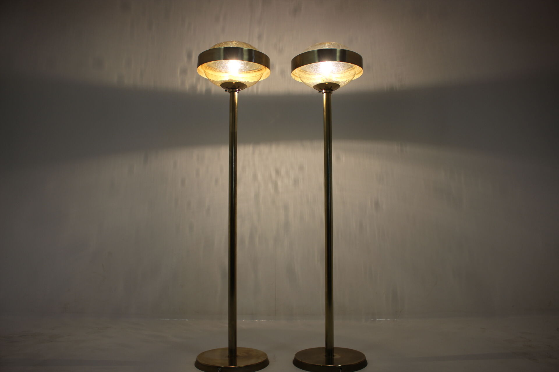 Set of Space Age Floor Lamps Kamenický Šenov, 1970s